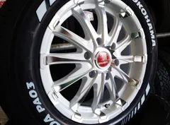 売切り特価 ◇新ホワイトレター195/80R15+ゴールドホイールセット 200