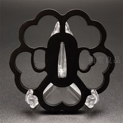 BK0107　日本刀装具　刀鍔　桜の図　透し　鉄地　透　鍔　刀剣美術　重量：約71G