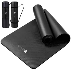 【特価セール】/ 収納袋付き/高密度ニトリルゴム) 10mm ヨガ トレーニングマット ストレッチマット (厚め 筋トレマット エクササイズ マット ヨガマット (防音/幅広/水洗い) ヨガ用 室内 JOYme 運動用 洗える 滑らない