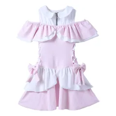 夢展望公式 [新品未使用] 魔法少女レースアップ水着 [ピンク] 他カラー別ページ有 dearmylove 水着 水着 534448-01