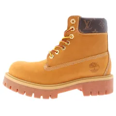 LOUIS VUITTON (ルイヴィトン) ×Timberland 6INCH ANKLE BOOT FA0264 ティンバーランド モノグラム切替アンクルブーツ ハイカットシューズ ブラウン US9.5/27.5cm
