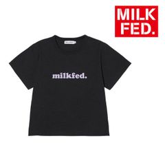 tシャツ Tシャツ ミルクフェド milkfed MILKFED COOPER LOGO COMPACT S/S TEE 103242011007 レディース ブラック 黒 ティーシャツ ブランド ティシャツ 丸首 クルーネック おしゃれ 可愛い ロゴ
