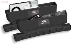 インフィニティ 収納ケース サイド収納ボックス シート J32系ティアナ J50系クロスオーバー スカイライン CV36 クーペ、V37 、Y50/Y51 フーガ、Y51 シーマ 車用 シート隙間埋め 座席隙間クッション 車内装飾 運転席用と助手席用/2個