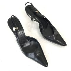 이탈리아제 구찌/GUCCI 백스트랩 펌프스[35.5C/22.0/블랙/BLACK]Shoes/pumps◆bQ-382<sale>