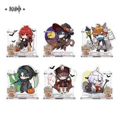 【正規品】原神 ハロウィンアクスタ ディルック タルタリヤ 魈 胡桃 七七