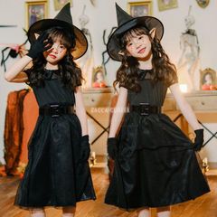 ハロウィン コスプレ 子供 巫女 魔女 仮装 衣装 子供 可愛い 魔法少女 コスチューム ハロウィンコスプレ 魔法使い 女の子 黒 ハロウィン仮装 コスプレ衣装 デビ