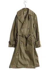 【お得なクーポン配布中!】 60s 61年製 米軍実物 US ARMY TAUPE ライトウェイト ナイロン レイン コート メンズ S 程/ 軍物 ヴィンテージ ミリタリー トレンチコート