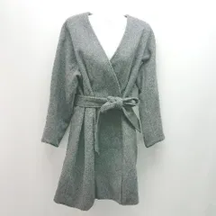 ◇ emmi ノーカラー ワントーン シンプル きれいめ おしゃれ 長袖 アウター サイズ0 グレー レディース E  【1309040050921】のサムネイル