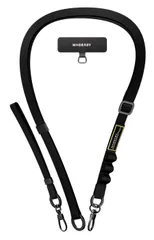 新品 【MagEasy】 スマホ 対応 ショルダー スマホストラップ 首掛け 手首 2way ちぎれない ホルダー 付き 落下防止 携帯ストラップ スマホショルダー ストラップ [ iPhone 他 対応 ] 2 in 1 Utility Strap ブラック