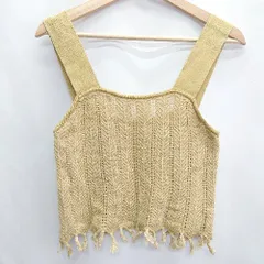 ◇ LOWRYS FARM ローリーズファーム - ニットビスチェ サイズF マスタード系 レディース E  【1408060028955】