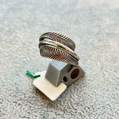 ラス1 先金 フェザー リング 指輪 アクセサリー ハンドメイド ノー