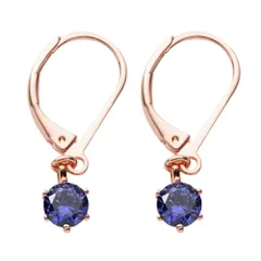 【12月 × ピンクゴールド】[Cream dot. クリームドット公式]フック 金属アレルギー ニッケルフリー 揺れる 誕生月カラー 誕生月色 キュービックジルコニア 一粒ビジュー 大人