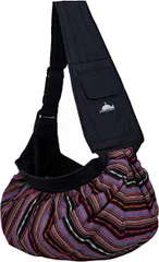 Paani Paani あご乗せ密着 ペットキャリー スリング キャリーバッグ 2-6kgの小型犬 猫 ストライプ柄(ストライプ)