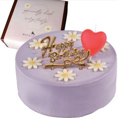魔法洋菓子店ソルシエ センイルケーキ パステルパープル クリームケーキ 4号 13.5cm 2～4人分 誕生日ケーキ 推し活【バースデー飾り付】 スイーツ  かわいい