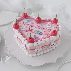 No.270 e***様専用オーダークレイケーキ 🎂 ハートケーキ クリームケーキ