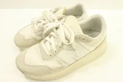 【中古】 NEW BALANCE レディーススニーカー 24.5cm MS237 NEW BALANCE 24.5cm 白 ホワイト ロゴ