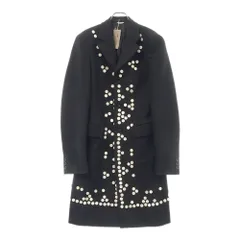 COMME des GARCONS HOMME PLUS (コムデギャルソンオムプリュス) 24AW ボタンデザイン ウールギャバ ロングコート ブラック PN-J018-051のサムネイル