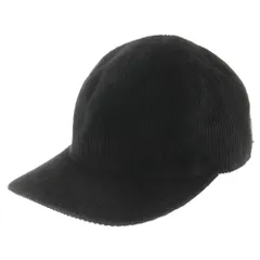Borsalino (ボルサリーノ) コーデュロイ ベースボールキャップ ブラック 0319203009のサムネイル