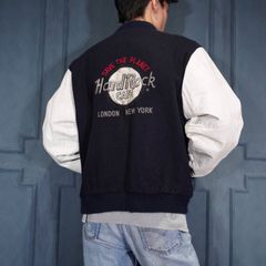 90年代 USA製 Hard Rock Hotel 袖革 スタジャン - メルカリ