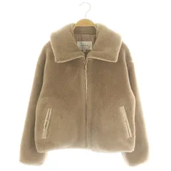 ジルバイジルスチュアート JILL by JILLSTUART パイピングフリースブルゾン ジャケット ジップアップ S モカ /DF ■OSのサムネイル