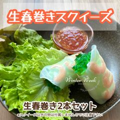 sk2 スクイーズ 生春巻きスクイーズ 生春巻き 中華スクイーズ 生春巻き スクイーズ 食べ物スクイーズ 食べ物系スクイーズ 食品サンプル系 食品スクイーズ スクイーズ食べ物 食べ物おもちゃ 2個セット winterweek