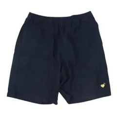 HUMAN MADE ハーフパンツ ネイビー HUMAN MADE ヒューマンメイド ハーフパンツ ネイビー ハート柄 SIZE L