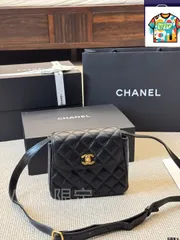 【今日WTO】Chanel シャネル ヴィンテージ黒金書包留めフリップクロスボディバッグ 長年の時を経ても美しさを保つ-WTO輸入2-WTO輸入5-RUE63