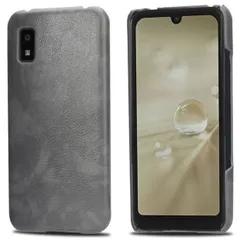 AQUOS wish3 ケース AQUOS wish2 AQUOS wish SH-53D SH-51C SHG06 SH-M20 ウィッシュ3 レザー ハード ケース 【Color】 グレーのサムネイル