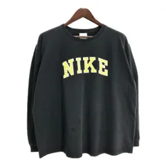 00年代 NIKE ナイキ 長袖Ｔシャツ スポーツ ブラック(メンズ L)中古 古着 T6498