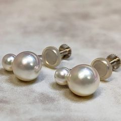 【美品】マダマ　MADAMA　４珠パール　片耳ピアス　K18WG 美品】マダマ MADAMA 4珠パール 片耳ピアス K18WG - メルカリ