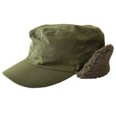 帽子 《オリーブ》 新品 未使用 キャップ パイロットキャップ 耳当て ボア 無地 メンズ レディース【D3K】【ゆうパケット】 ファッション