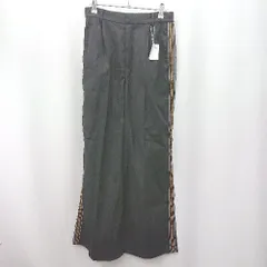 ◇ ◎ URBAN RESEARCH ワイドパンツ　ボーダー柄　デイリーカジュアル スラックス サイズＦ ブラック系 レディース E  【1506190015484】