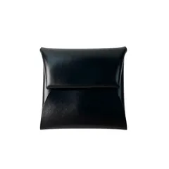 ⭐︎HERMES⭐︎ バスティア　ボックスカーフ　ブラック　黒　D刻　コインケース HERMES エルメス バスティア B刻印 ブラック ボックスカーフ