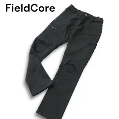 FieldCore フィールドコア ワークマン 秋冬 ストレッチ 裏起毛 防風 防寒★ 膝立体 カーゴ パンツ Sz.S メンズ 灰 グレー