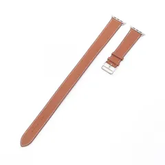 エルメス HERMES Apple Watch Hermes アップルウォッチ 42mmケース用 ドゥブルトゥール レザー 時計ベルト ユニセックス Used A