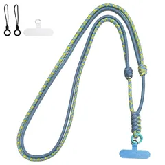 【新品】 [Oumino] スマホストラップ ショルダー 携帯ストラップ スマホ iPhone 対応 ショルダーストラップ 肩掛け 極太 ネックストラップ 首掛け 調節可能 片側長さ62~118cm おしゃれ 編み込み 可愛い アウトドア 落下防止 全機種 0