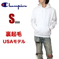 【訳あり】【新品】チャンピオン スウェット パーカー S 白 メンズ レディース CHAMPION 裏起毛 無地 USAモデル 230919-16-S