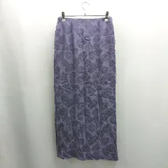 ◇ Θ BEAUTY＆YOUTH UNITED ARROWS ジャガード ロング タイト スカート サイズM パープル レディース E  【1504240003658】