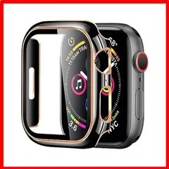 【おすすめ】 44mm_Black/Rosegold 2pack 【2枚】BELIYO Apple Watch ケース 49mm 45mm 44mm 41mm 