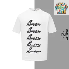 【今日特価】WE11DONE Multi-Row Letter Print Crew Neck T-Shirt-1