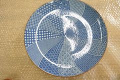 有田焼 柿山 作 和皿 大皿 30cm 管理p0517