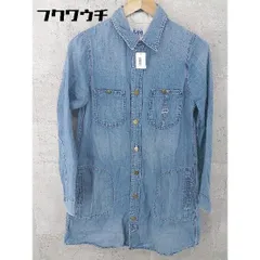 ◇ Lee リー × URBAN RESEARCH ROSSO ロッソ 長袖 膝丈 デニム シャツ ワンピース サイズM インディゴ レディース 【中古】 【1101040102286】
