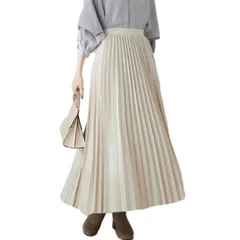 旅行 オフィス 春 通勤 カジュアル 快適 エレガント 夏 おしゃれ 体型カバー 着痩せ ドット柄 秋 無地 ハイウエスト Aラインスカート ロングスカート 冬 レディース プリーツスカート [ORWZDCO]