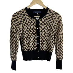 美品M'S GRACY 長袖カーディガン 42 フラワーモチーフ付き7分袖カーディガン | msgracy