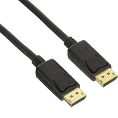 Lumen ルーメン 4K高解像度 ディスプレイポートケーブルVer1.2【3M】液晶モニター接続用 映像＋音声対応 ラッチ付