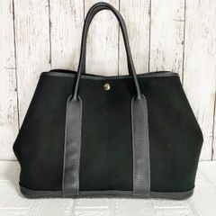 HERMES エルメス ガーデンパーティPM ブラック □N 刻 トート