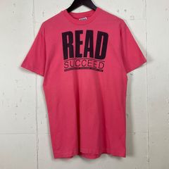 USA製 90年代 90s READ 図書館協会 ロゴプリント Tシャツ 古着 メンズL ピンク シングルステッチ ヴィンテージ ビンテージ【f240416019】
