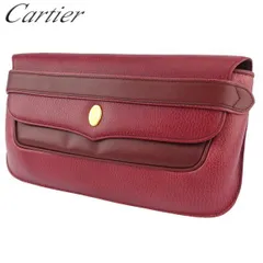 【極微品】 カルティエ クラッチバッグ マストライン ボルドー ゴールド金具 Cartier カルティエ クラッチバッグ セカンドバッグ レディース