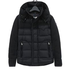 【極美品タグ付】 国内正規 MONCLER モンクレール RYAN ライアン ダウン ジャケット 0 ウール 切替 着脱フード 付属品あり 47260