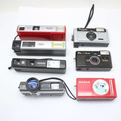 □ジャンクまとめNo74　ポケットフィルムのカメラ　いろいろ7台